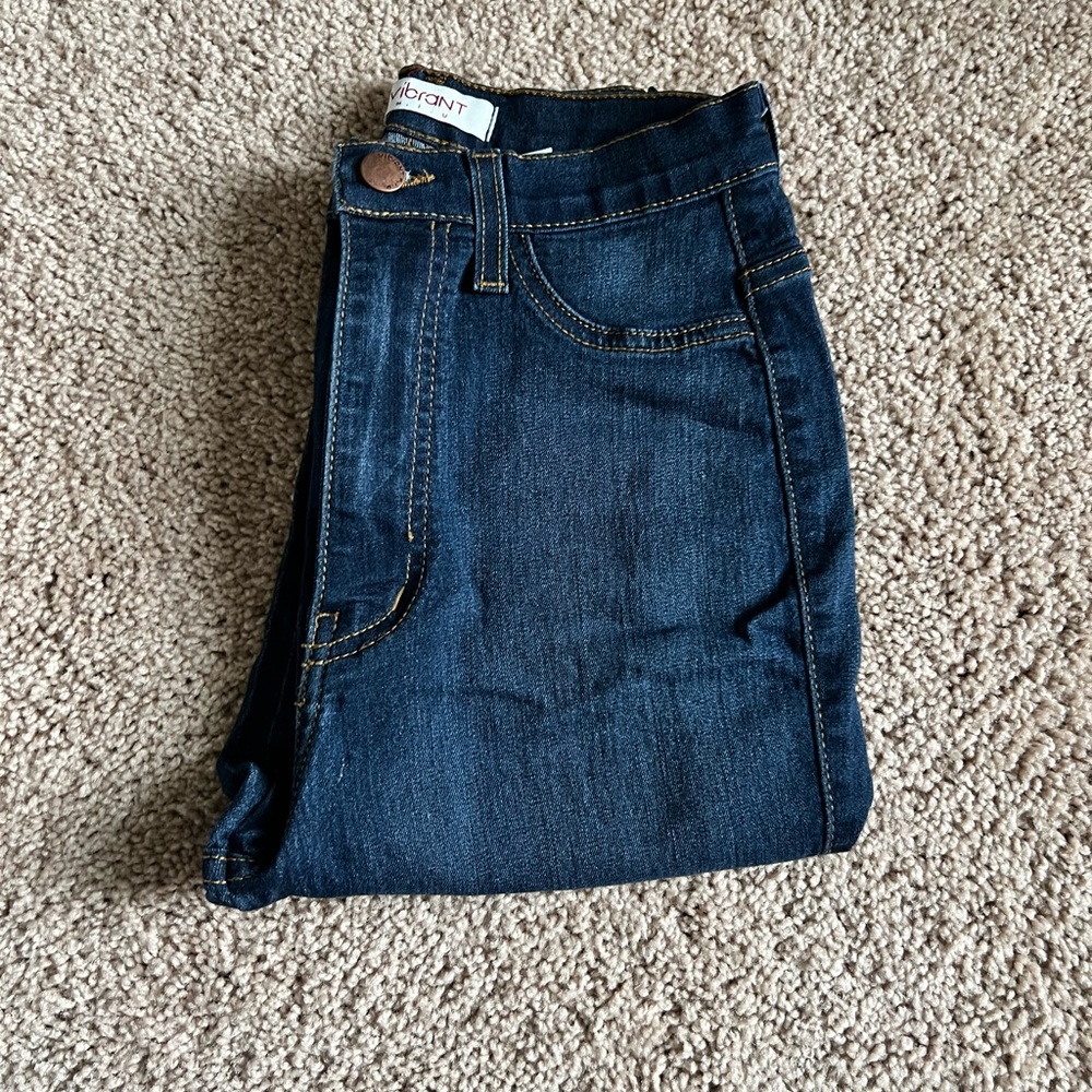 Vibrant Blue Jeggings Comfortable Denim